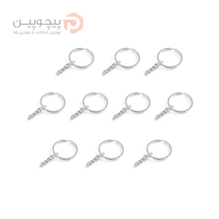 حلقه جاکلیدی کد HJK-10 بسته 10 عددی